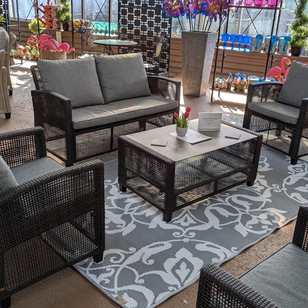 Alicante Seating Set – Black – 4 Piece